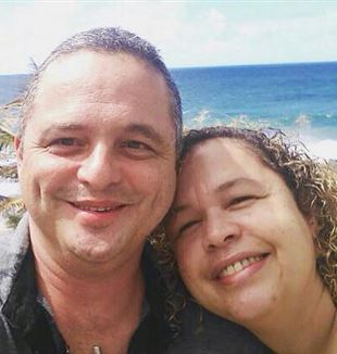 André Batista e sua esposa Arlete.
