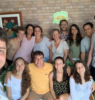 Os participantes da convivência em Florianópolis