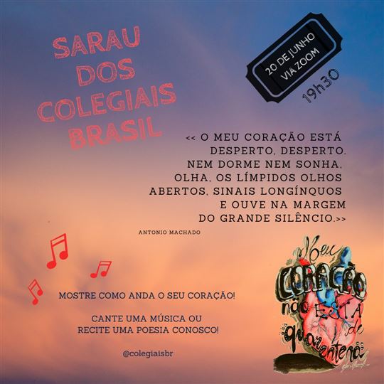 O convite para o evento