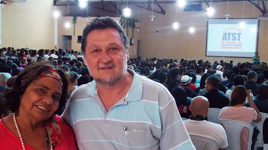 Cleuza e Marcos Zerbini na Associação.