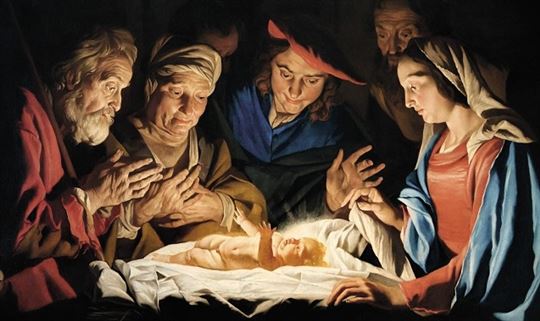 Matthias Stomer, A adoração dos pastores, séc. XVII.