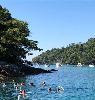 Passeio durante as férias de Angra.